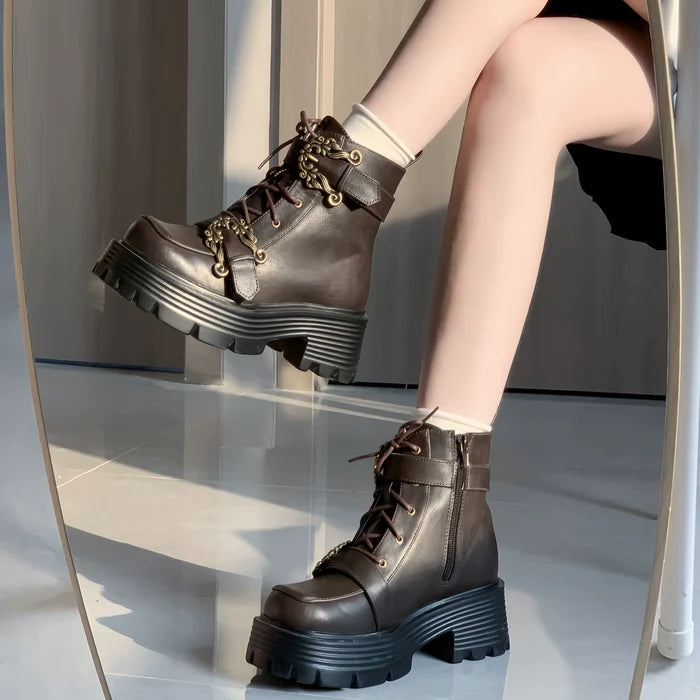Accordion Knight Heel Boots