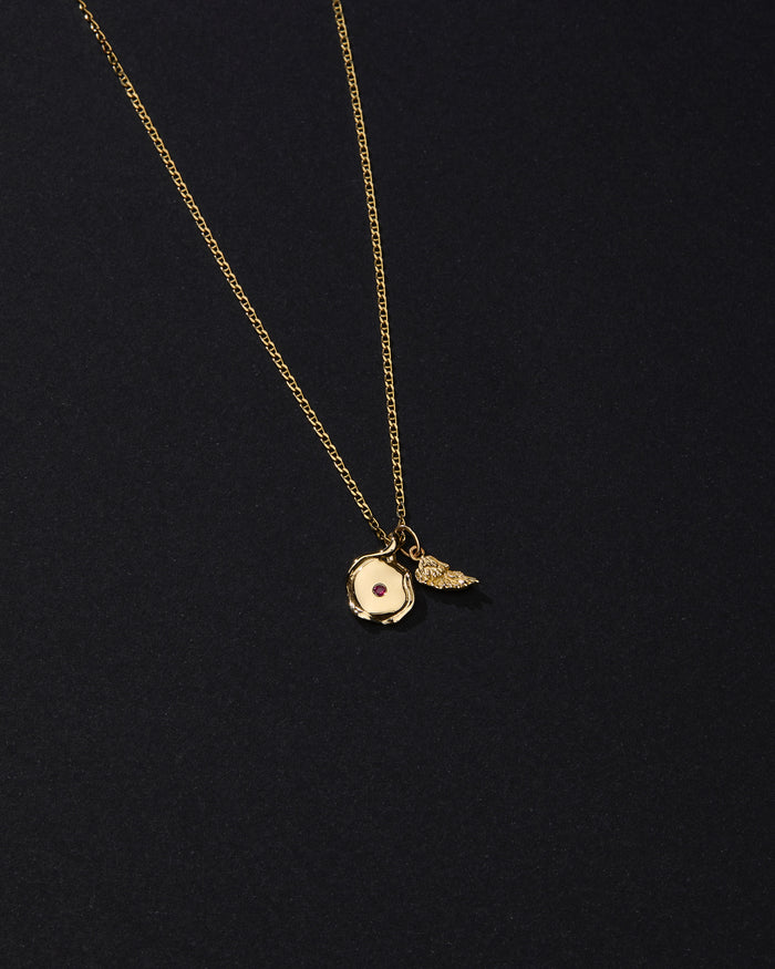 Angel Wing Charm | Yellow Gold