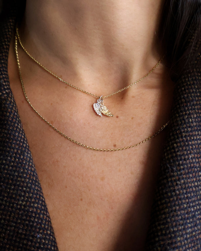 Angel Wing Charm | Yellow Gold