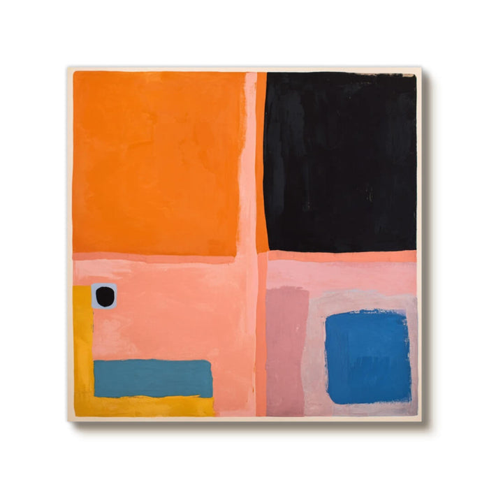 Architecture of Color large abstract wall art with structured color composition