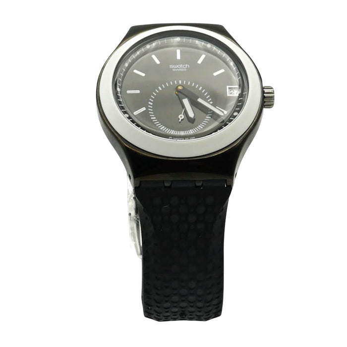 Authentic RARE 2006 Swatch Irony White Lounge Chronograph Watch YPB401