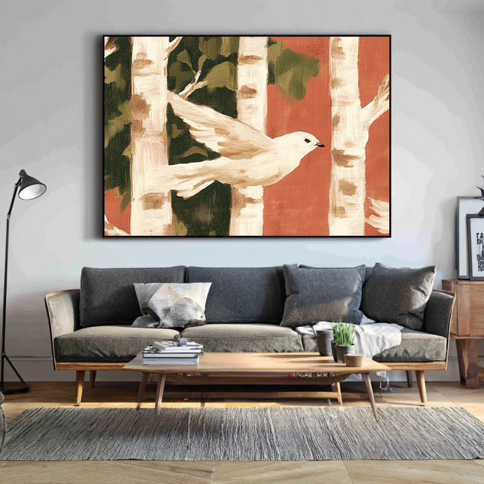 Autumn Messenger large autumn wall art for natural home decor