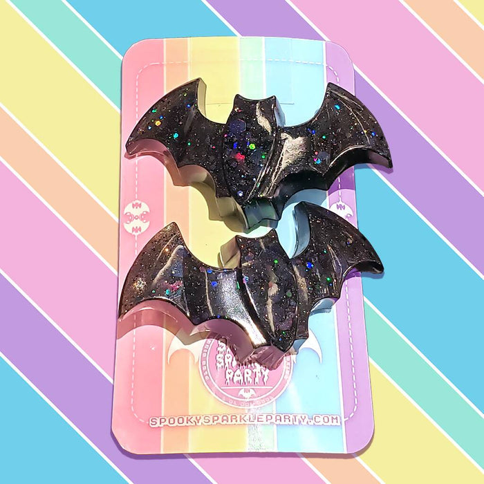Bat Hairclips 2-pack