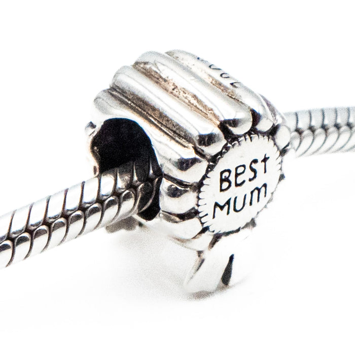 Best Mum Awards Ribbon Sterling Silver Charm