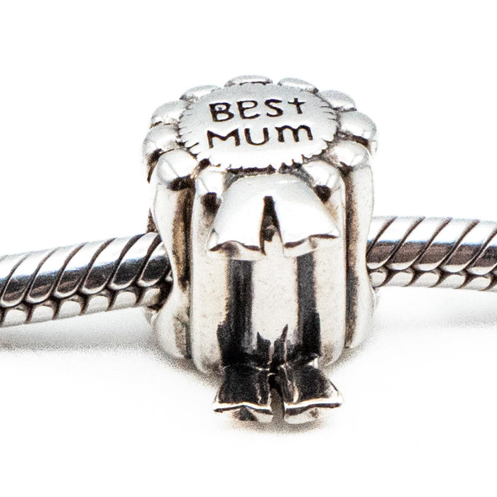 Best Mum Awards Ribbon Sterling Silver Charm