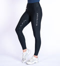 Women's Blackfort Equestrian black summer riding tights leggings two deep phone pockets belt loops full silicone seat