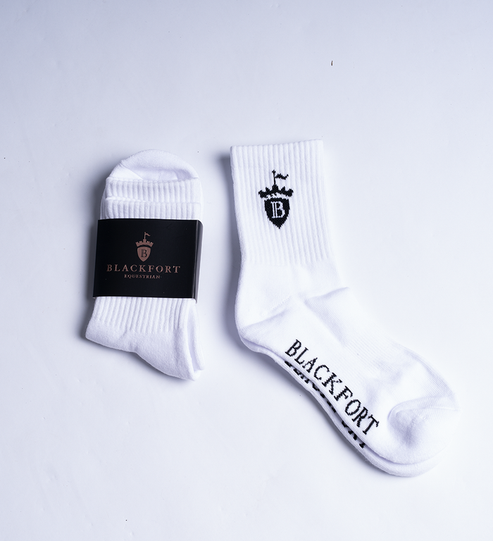 Black & White Sport Crew Socks