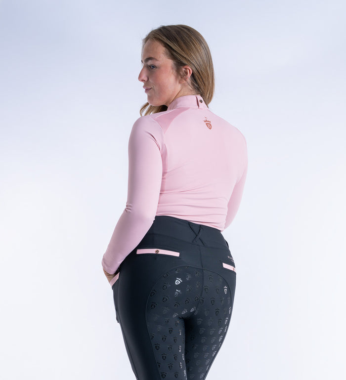 Blush Pink Cool Mesh Base Layer - Long Sleeve