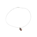 Botswana Agate Sterling Silver Pendant Necklace