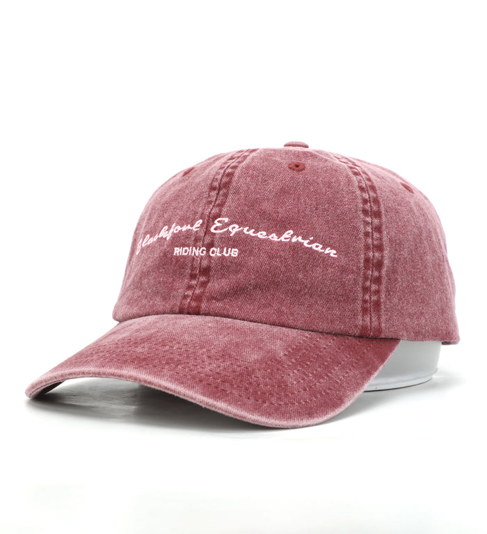 Blackfort Equestrian burgundy washed baseball cap
