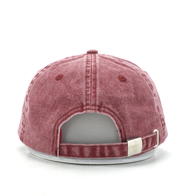 Burgundy Washed Denim - Blackfort Riding Club Baseball Cap