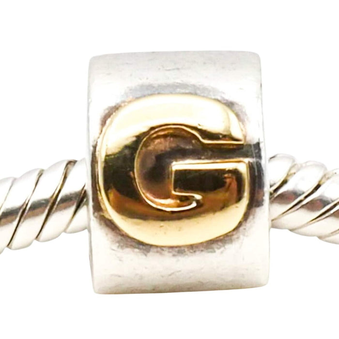 Chamilia 10K Gold Letter G Sterling Silver Initial Charm