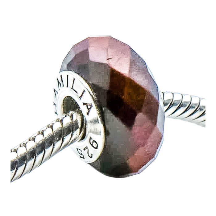 Chamilia Auburn Tiger Eye Gemstone Sterling Silver Charm Bead
