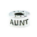 Chamilia Aunt Tia Tante Sterling Silver Family Charm Bead Retired