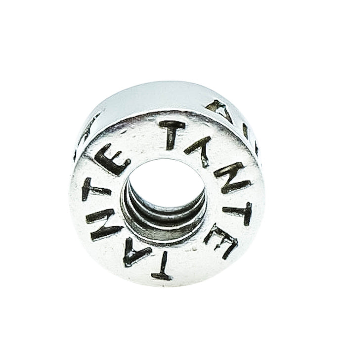 Chamilia Aunt Tia Tante Sterling Silver Family Charm Bead Retired