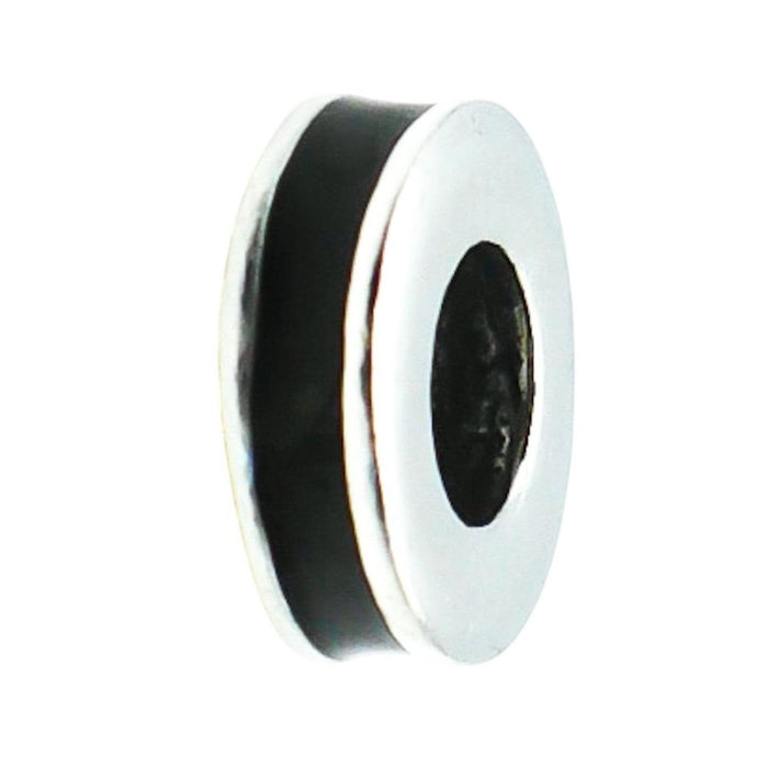 Chamilia Black Enamel Sterling Silver Spacer Charm