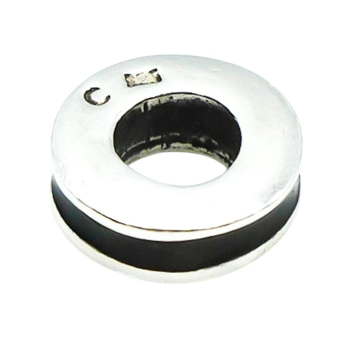 Chamilia Black Enamel Sterling Silver Spacer Charm
