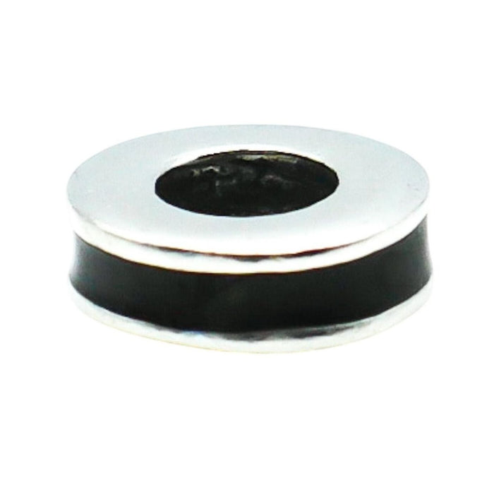 Chamilia Black Enamel Sterling Silver Spacer Charm