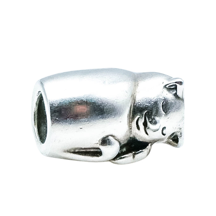 Chamilia Cat Sterling Silver Cat Charm Bead Pet Lover Kitty Retired