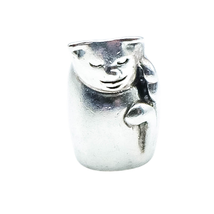 Chamilia Cat Sterling Silver Cat Charm Bead Pet Lover Kitty Retired