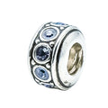 Chamilia December Birthstone Wheel Swarovski Crystal Sterling Silver Charm Bead