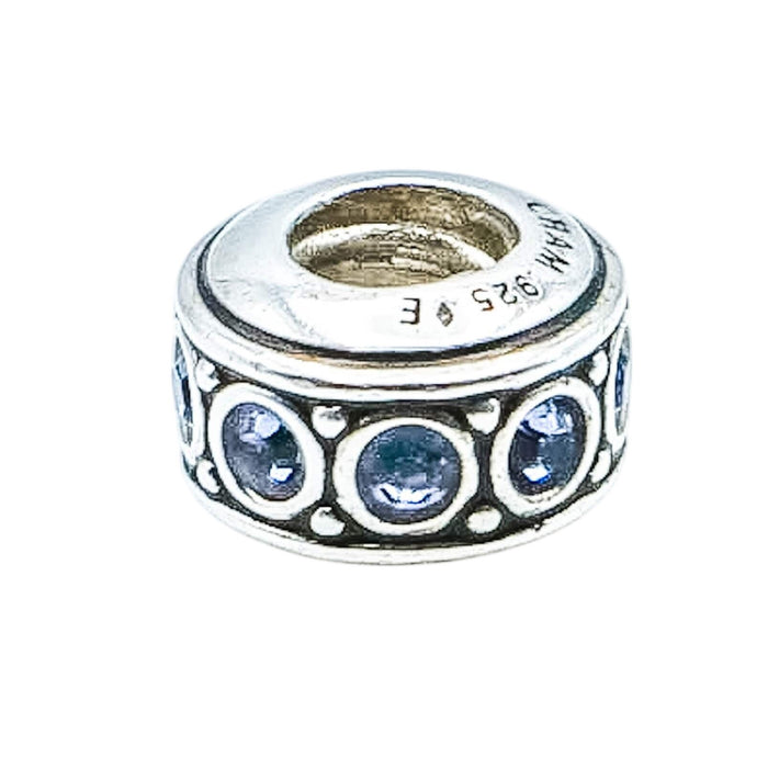 Chamilia December Birthstone Wheel Swarovski Crystal Sterling Silver Charm Bead