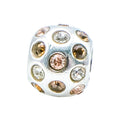 Chamilia Disco Brown Swarovski Crystal Sterling Silver Charm Bead Sparkle Glam