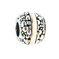 Chamilia Dots & Lines Sterling Silver 14K Gold Bead Charm