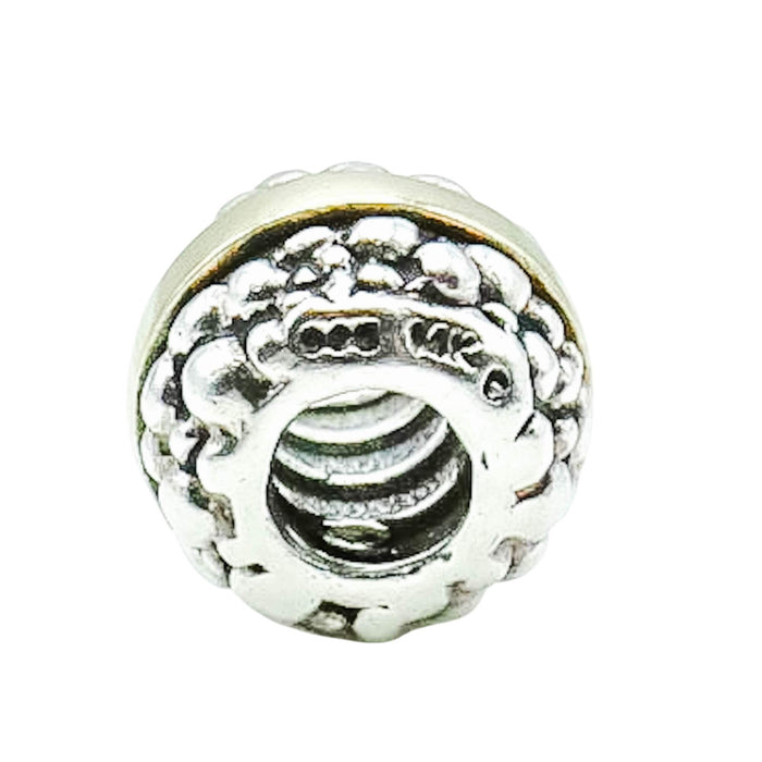 Chamilia Dots & Lines Sterling Silver 14K Gold Bead Charm