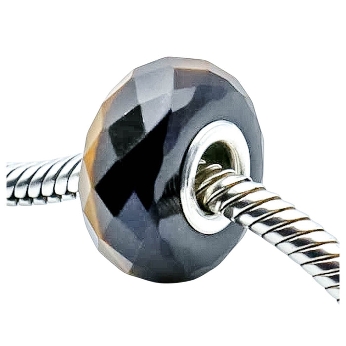Chamilia Golden Brown Tiger Eye Gemstone Charm Sterling Silver Core Bead