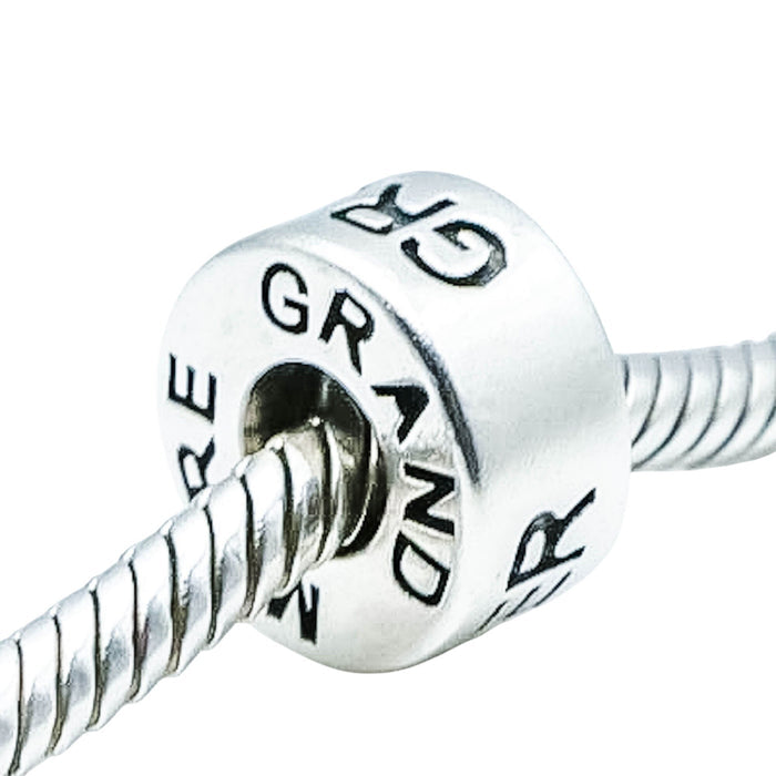 Chamilia Grandmother Grand Mere Abuela Sterling Silver Charm Bead
