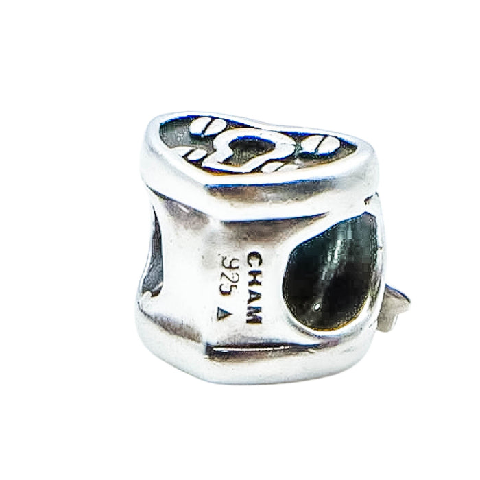 Chamilia Heart Lock Sterling Silver Love Charm Bead Padlock Romance