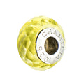 Chamilia Jeweled Collection Faceted Light Green Murano Glass Sterling Silver Charm Bead
