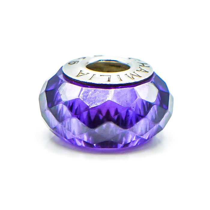CHAMILIA Jeweled Collection Faceted Purple Cubic Zirconia Charm