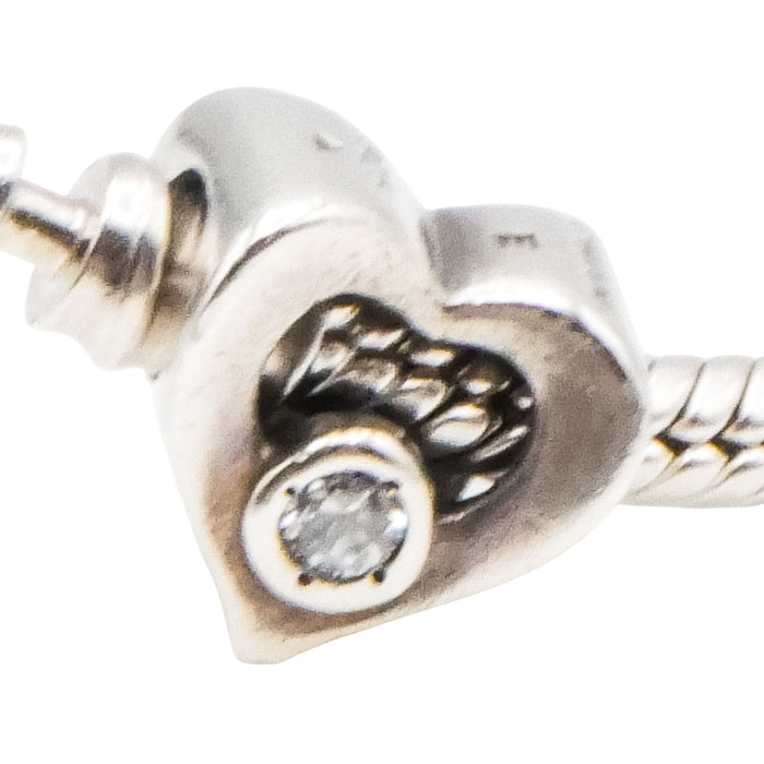 Chamilia Jeweled Heart Sterling Silver Charm JA-14