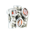 Chamilia Marquis Sterling Silver Charm Brown Swarovski Crystal Bead Elegant Accent