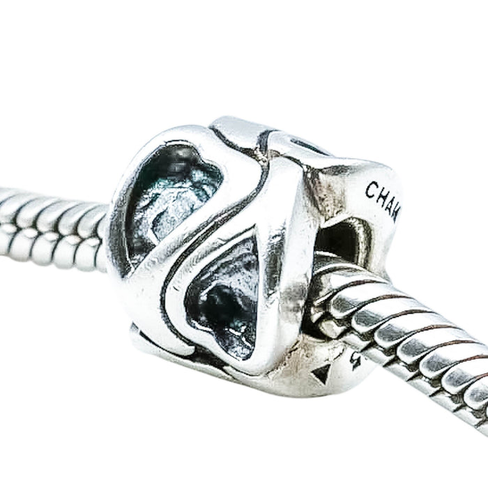 Chamilia Melt My Heart Sterling Silver Heart Charm Love Bead