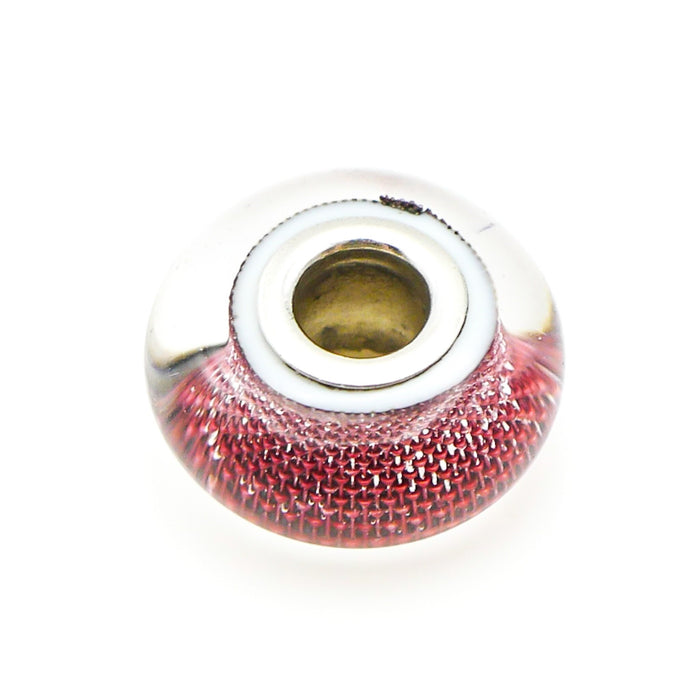 CHAMILIA Mystic Collection Fuchsia Murano Glass Charm With Sterling Silver Core