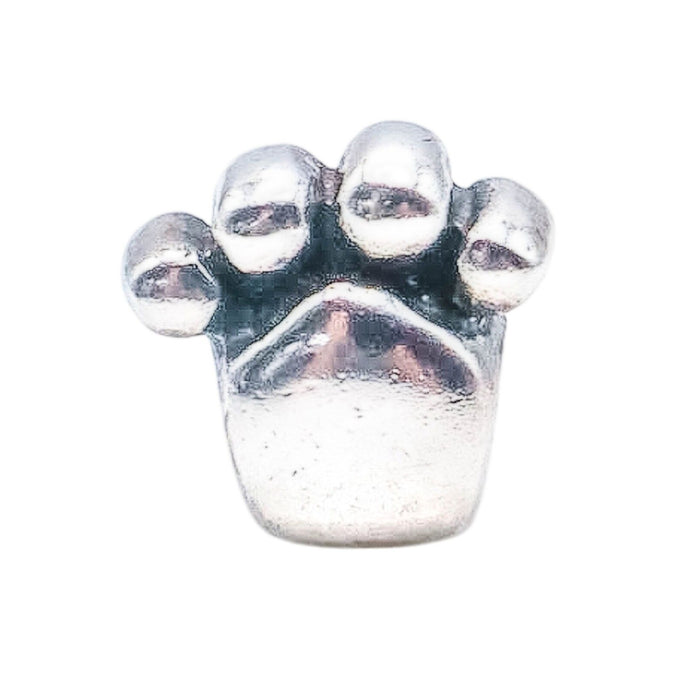 Chamilia Paw Print Sterling Silver Charm Bead Dog Cat Pet Lover Animal GB-23