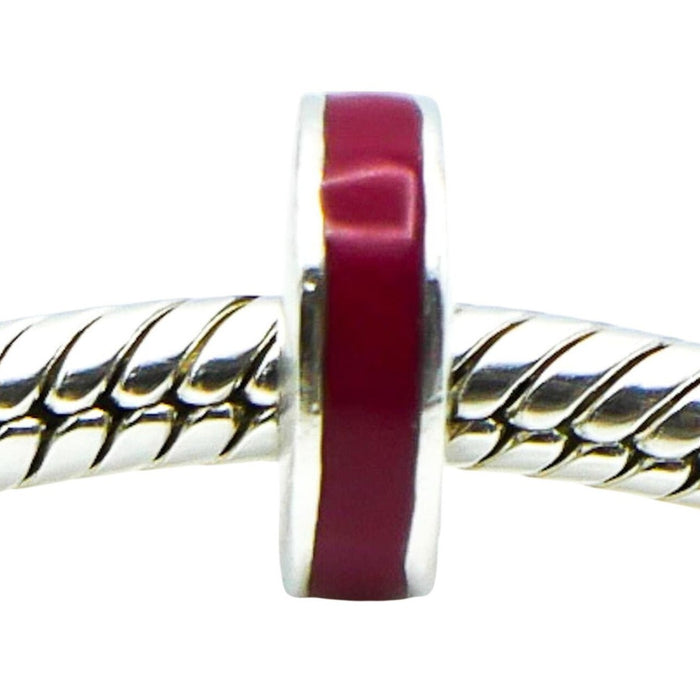 Chamilia Red Enamel Sterling Silver Spacer Charm