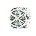 Chamilia Shimmering Stones Sterling Silver Charm Clear Swarovski Crystal Bead