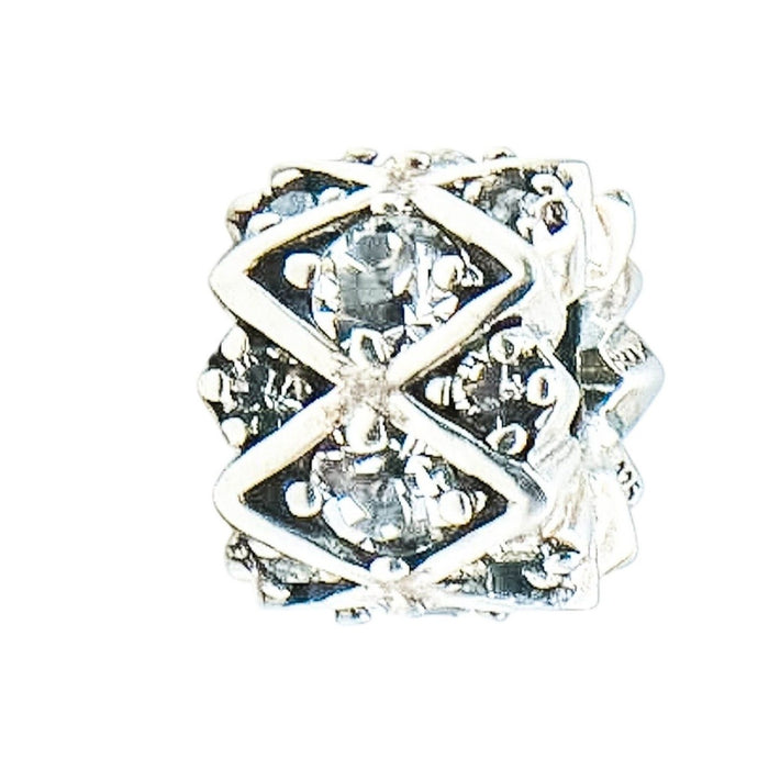 Chamilia Shimmering Stones Sterling Silver Charm Clear Swarovski Crystal Bead