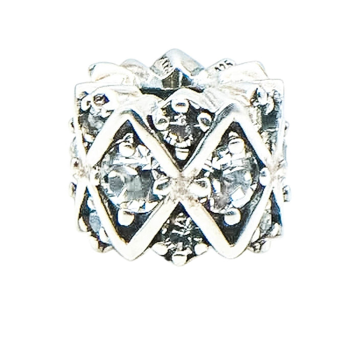 Chamilia Shimmering Stones Sterling Silver Charm Clear Swarovski Crystal Bead