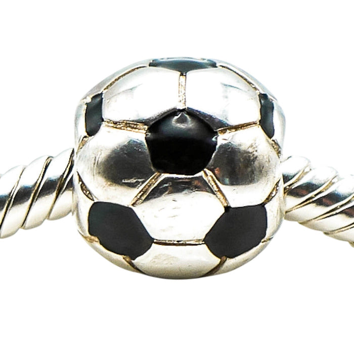 Chamilia Soccer Ball Sterling Silver Sports Athlete Football Charm Bead
