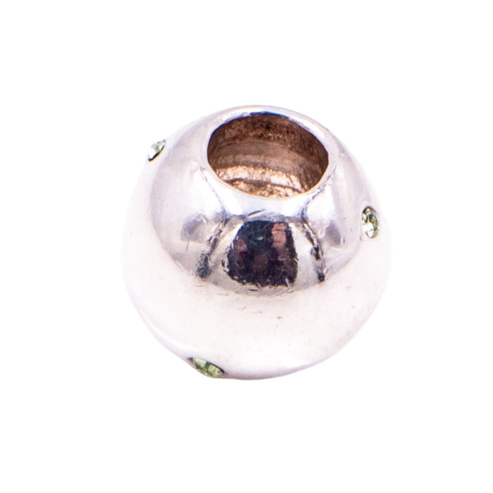 Chamilia Soho Collection Roundabout Sterling Silver Green CZ Charm Bead