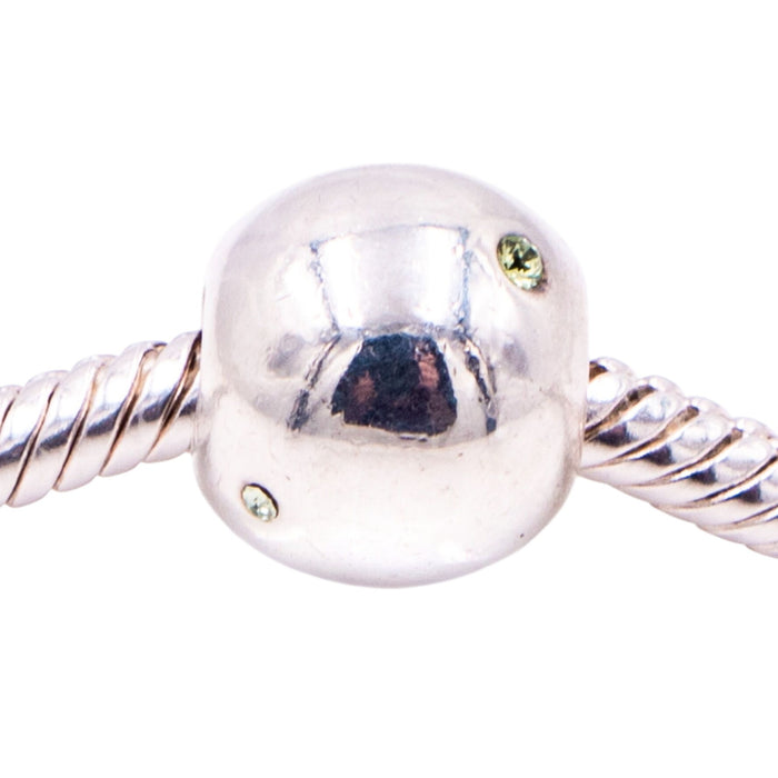Chamilia Soho Collection Roundabout Sterling Silver Green CZ Charm Bead