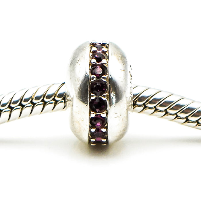 CHAMILIA Sterling Silver & Amethyst Wink Charm
