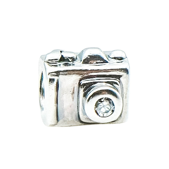 Chamilia Sterling Silver Camera Charm Clear CZ Photographer Gift