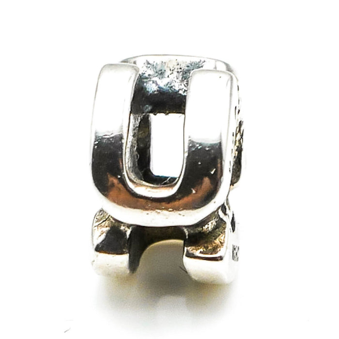 CHAMILIA Sterling Silver Letter U Charm