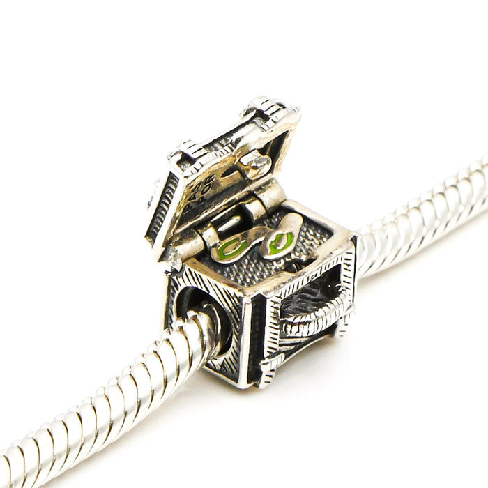CHAMILIA Sterling Silver Steamer Trunk - Locket Charm Bead
